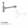 Trampa para botellas de lavabo (sifón), 32 mm