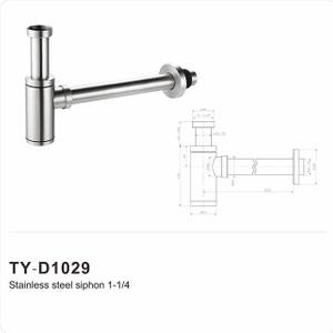 Trampa para botellas de lavabo (sifón), 32 mm