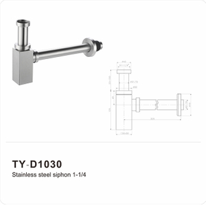 Trampa para botellas de lavabo (sifón), 32 mm